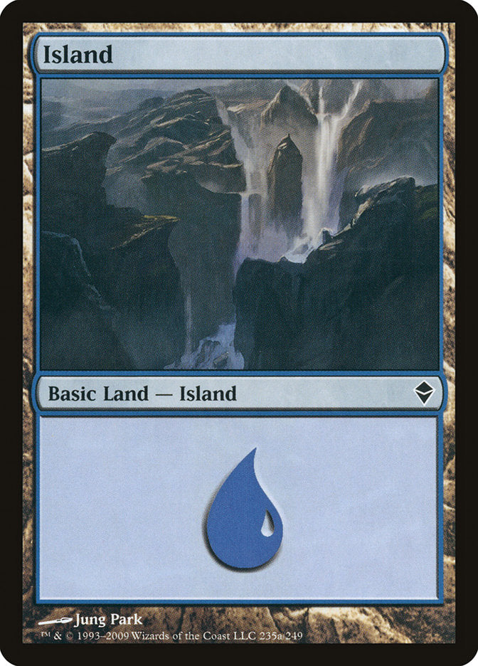 Island (235a) [Zendikar] MTG Single Magic: The Gathering    | Red Claw Gaming