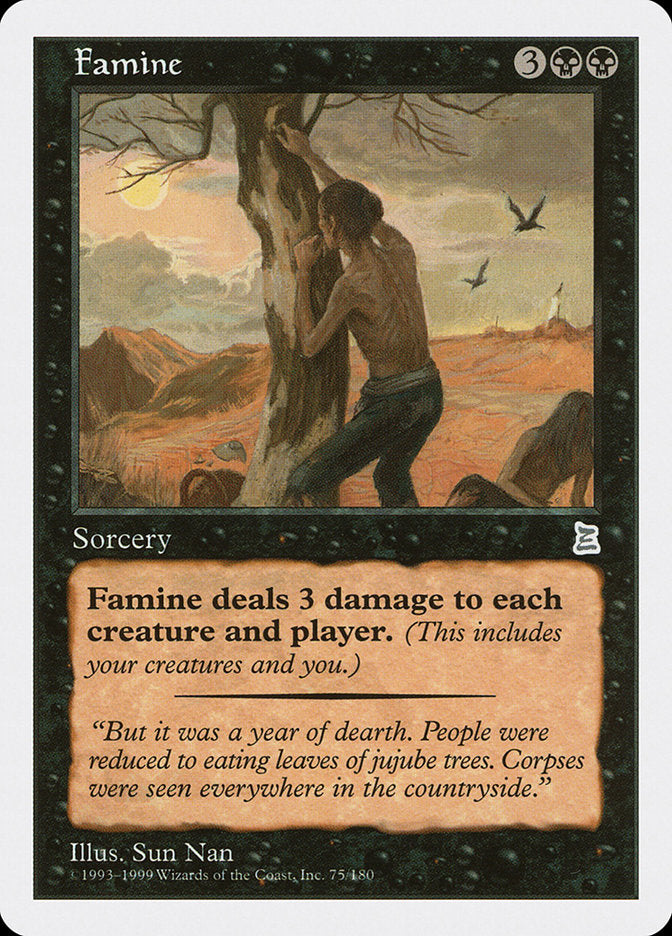 Famine [Portal Three Kingdoms] MTG Single Magic: The Gathering    | Red Claw Gaming