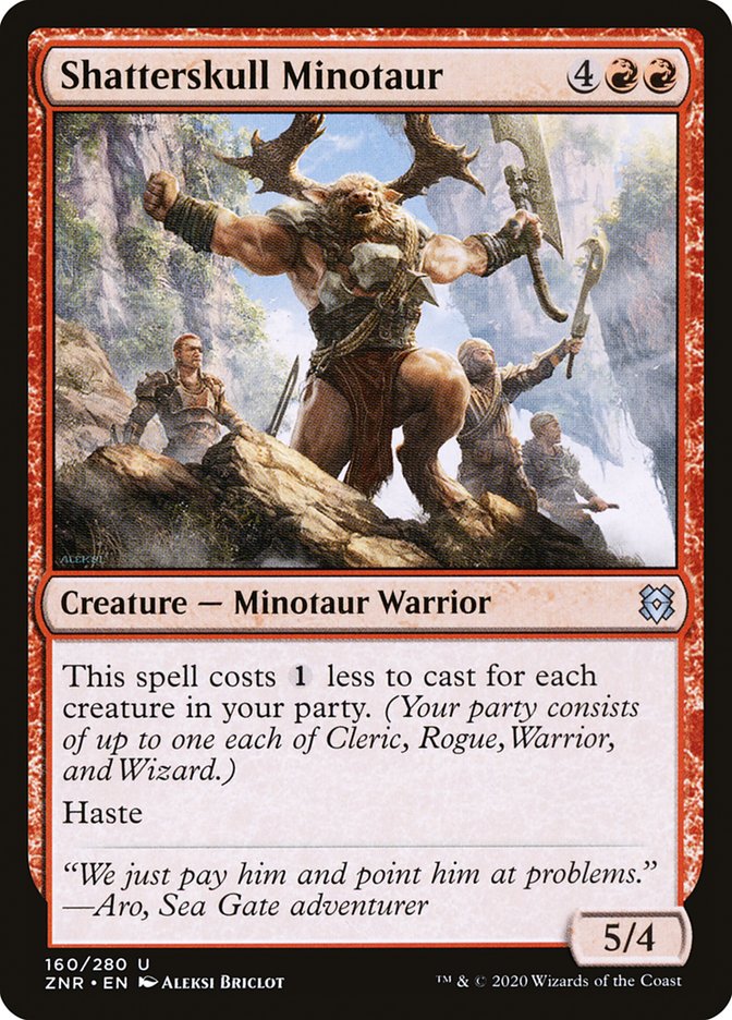 Shatterskull Minotaur [Zendikar Rising] MTG Single Magic: The Gathering    | Red Claw Gaming