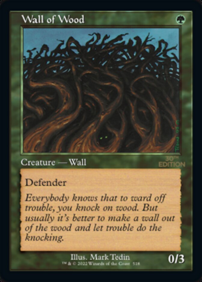 Wall of Wood (Retro) [30th Anniversary Edition] MTG Single Magic: The Gathering    | Red Claw Gaming