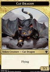 Cat Dragon // Dragon (006) Double-Sided Token [Commander 2017 Tokens] MTG Single Magic: The Gathering    | Red Claw Gaming