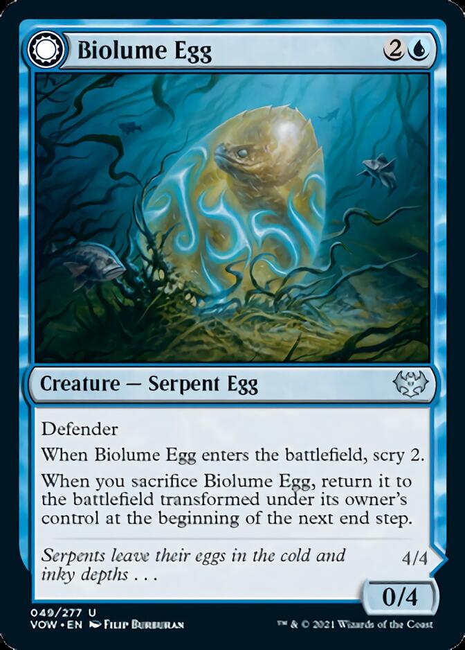 Biolume Egg // Biolume Serpent [Innistrad: Crimson Vow] MTG Single Magic: The Gathering    | Red Claw Gaming