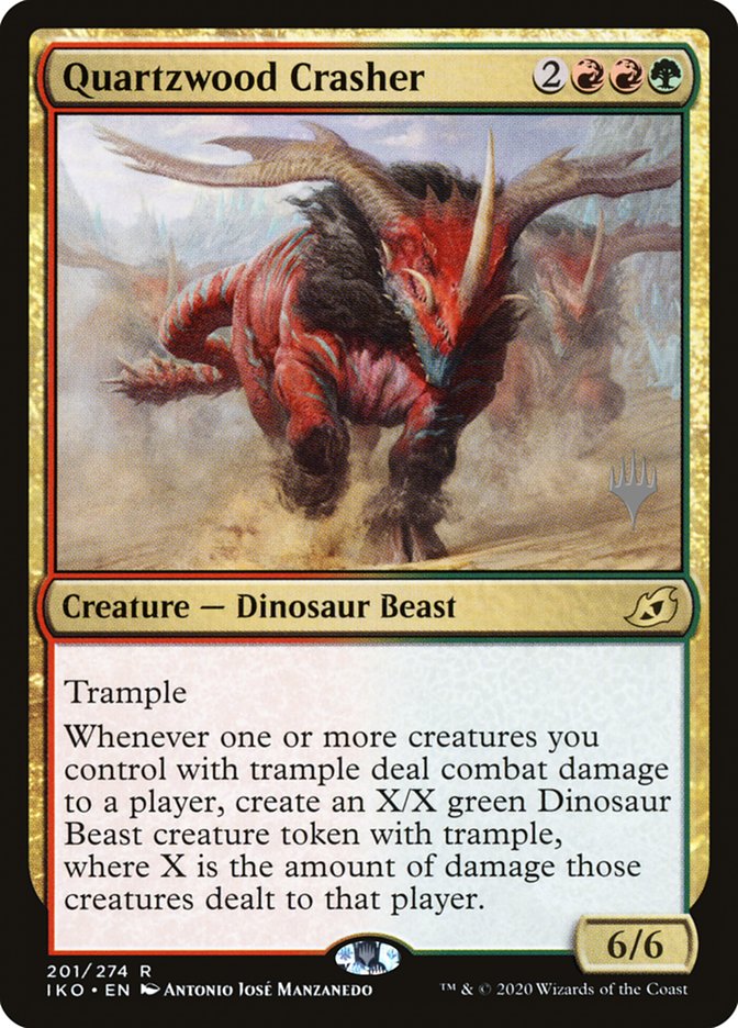 Quartzwood Crasher (Promo Pack) [Ikoria: Lair of Behemoths Promos] MTG Single Magic: The Gathering    | Red Claw Gaming