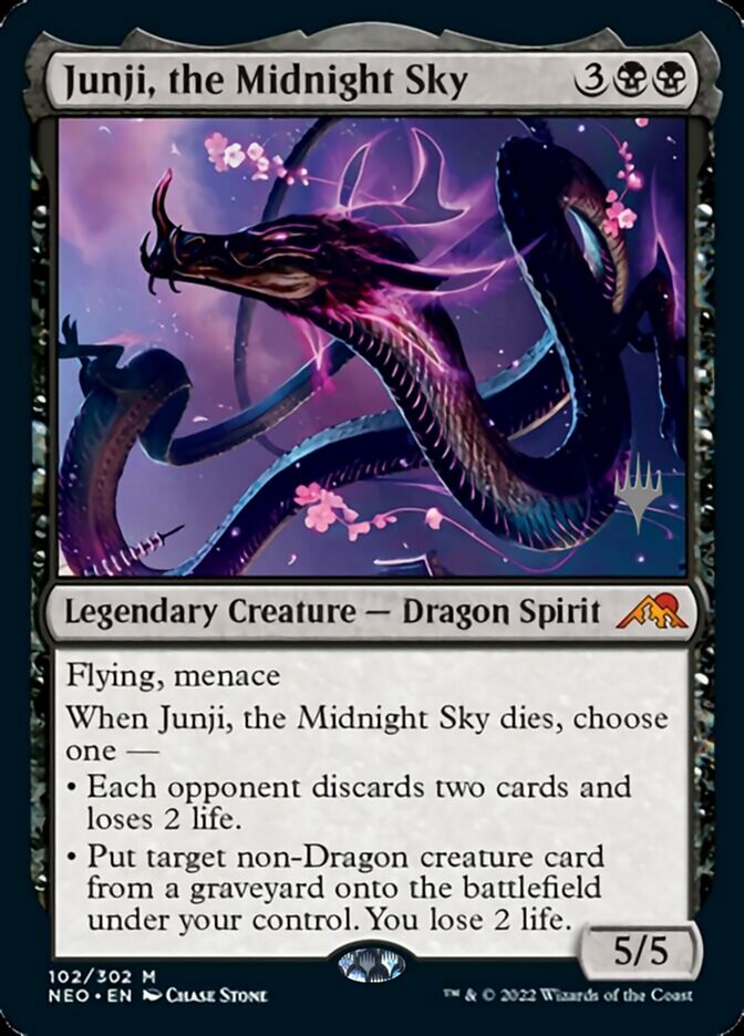 Junji, the Midnight Sky (Promo Pack) [Kamigawa: Neon Dynasty Promos] MTG Single Magic: The Gathering    | Red Claw Gaming