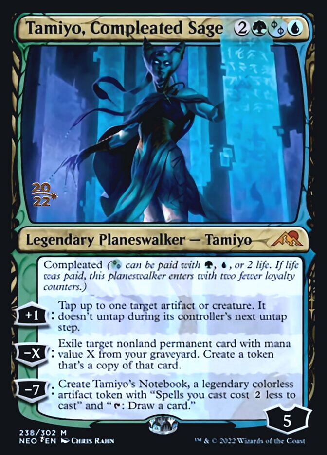 Tamiyo, Compleated Sage [Kamigawa: Neon Dynasty Prerelease Promos] MTG Single Magic: The Gathering    | Red Claw Gaming