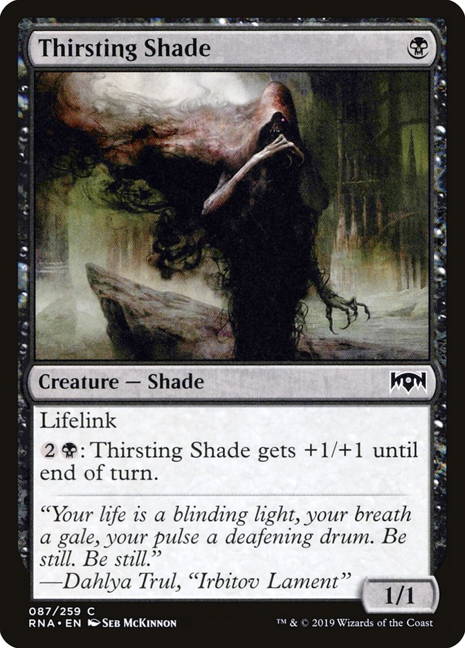 Thirsting Shade [Ravnica Allegiance] MTG Single Magic: The Gathering    | Red Claw Gaming
