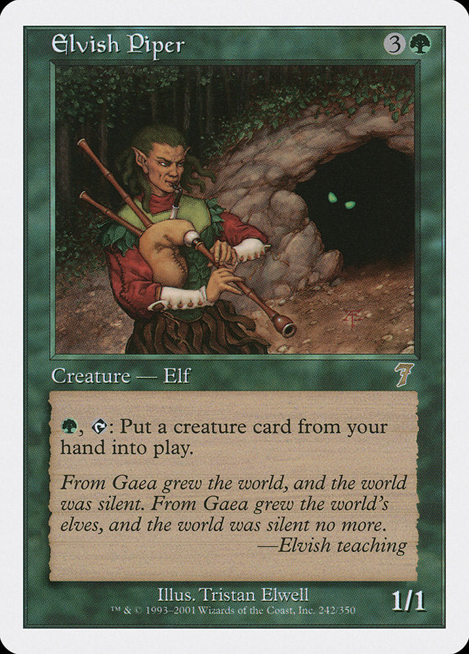 Elvish Piper [Seventh Edition] MTG Single Magic: The Gathering    | Red Claw Gaming