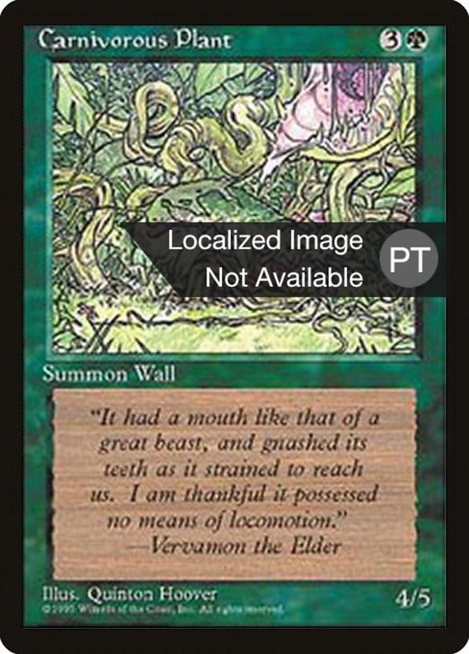 Carnivorous Plant [Fourth Edition (Foreign Black Border)] MTG Single Magic: The Gathering    | Red Claw Gaming