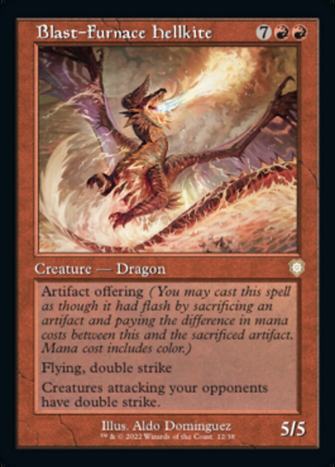 Blast-Furnace Hellkite (Retro) [The Brothers' War Commander] MTG Single Magic: The Gathering    | Red Claw Gaming