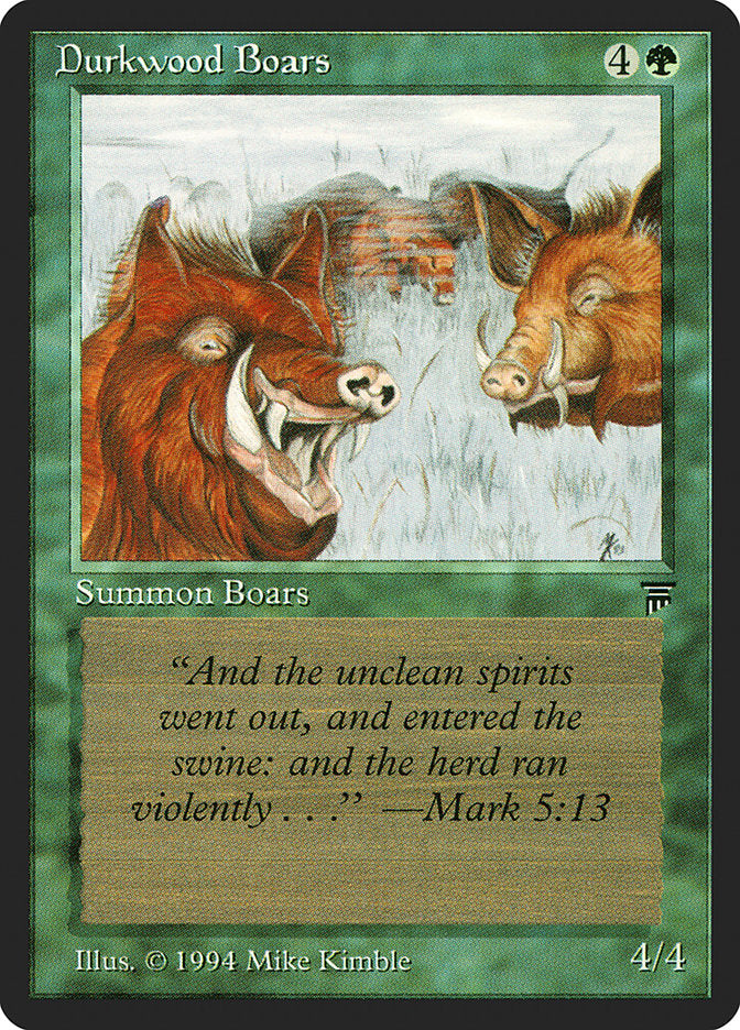 Durkwood Boars [Legends] MTG Single Magic: The Gathering    | Red Claw Gaming