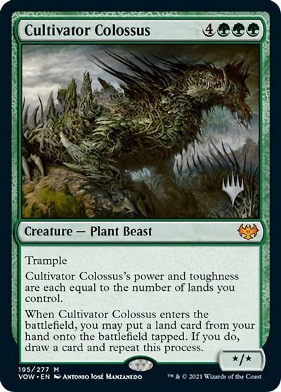 Cultivator Colossus (Promo Pack) [Innistrad: Crimson Vow Promos] MTG Single Magic: The Gathering    | Red Claw Gaming