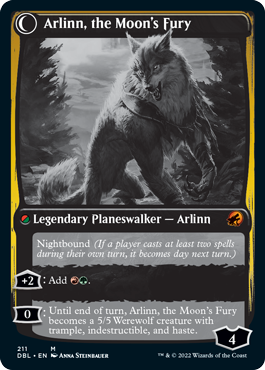 Arlinn, the Pack's Hope // Arlinn, the Moon's Fury [Innistrad: Double Feature] MTG Single Magic: The Gathering    | Red Claw Gaming