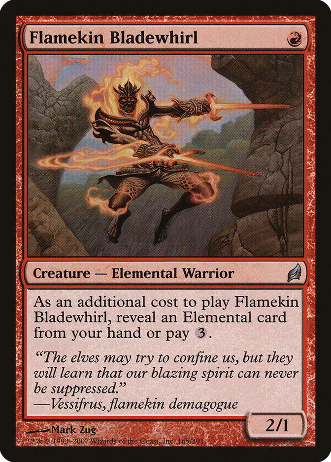 Flamekin Bladewhirl [Lorwyn] MTG Single Magic: The Gathering    | Red Claw Gaming