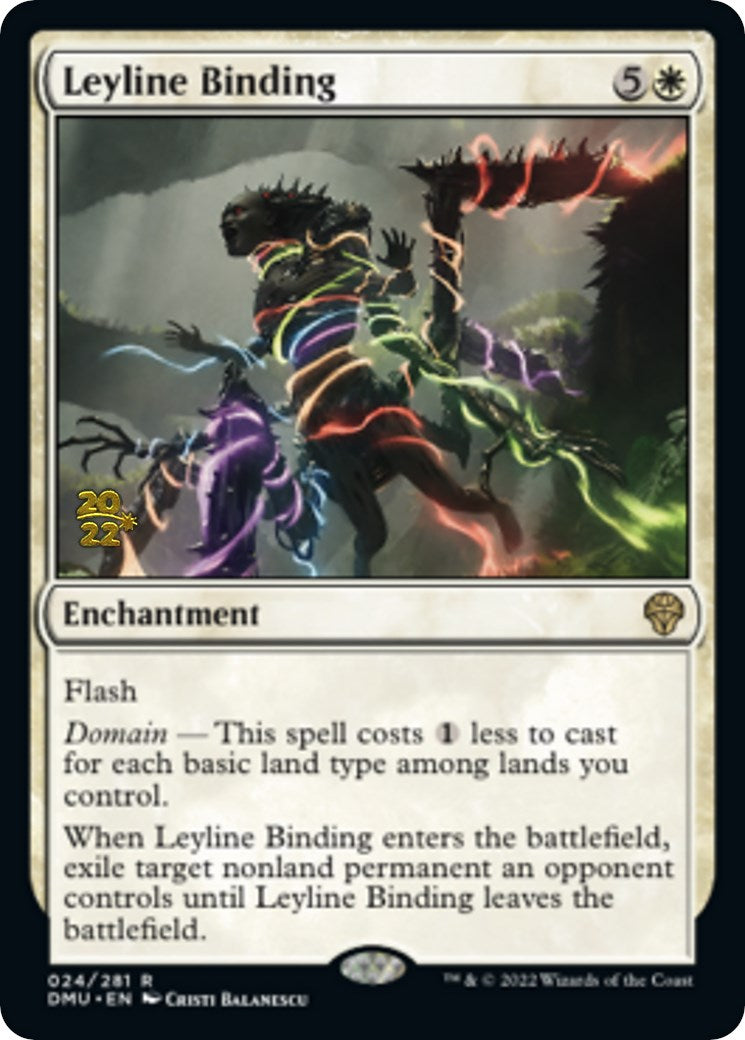 Leyline Binding [Dominaria United Prerelease Promos] MTG Single Magic: The Gathering    | Red Claw Gaming