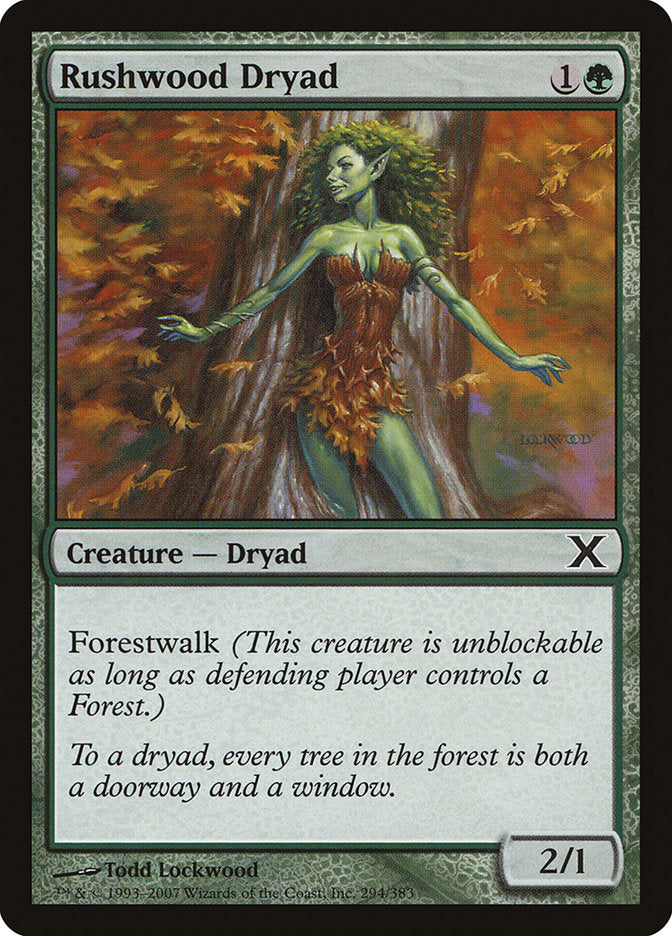 Rushwood Dryad [Tenth Edition] MTG Single Magic: The Gathering    | Red Claw Gaming