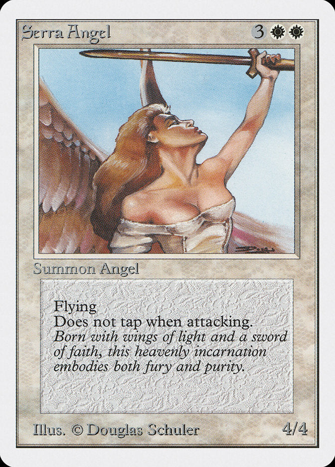 Serra Angel [Unlimited Edition] MTG Single Magic: The Gathering    | Red Claw Gaming