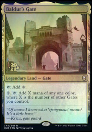 Baldur's Gate [Commander Legends: Battle for Baldur's Gate Prerelease Promos] MTG Single Magic: The Gathering    | Red Claw Gaming