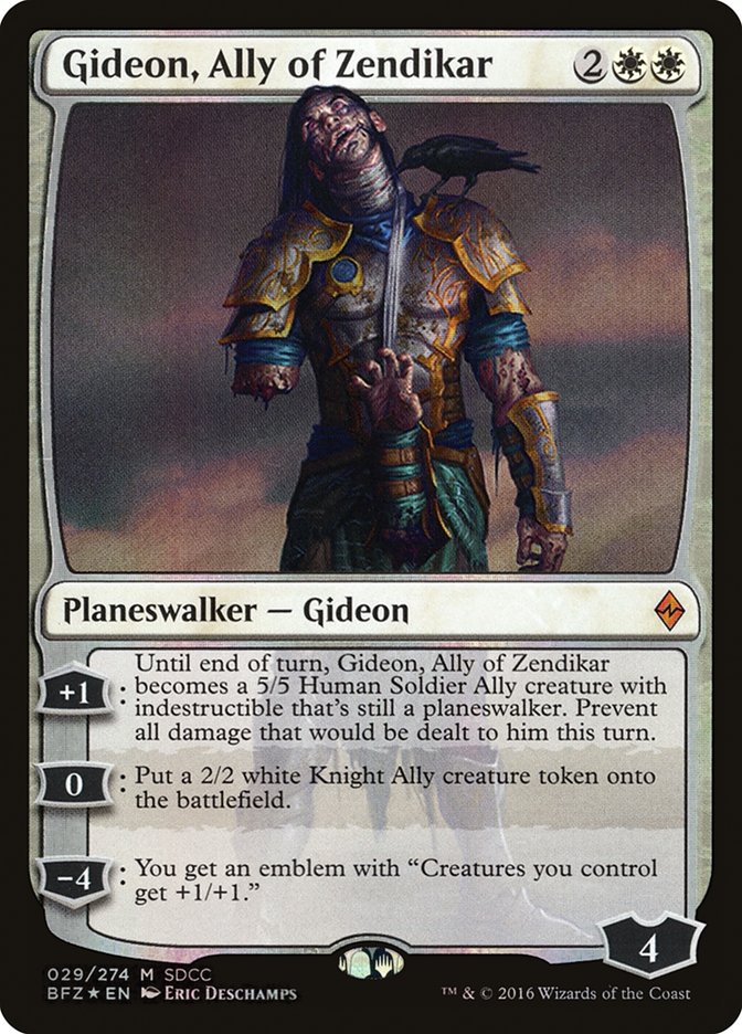 Gideon, Ally of Zendikar [San Diego Comic-Con 2016] MTG Single Magic: The Gathering    | Red Claw Gaming