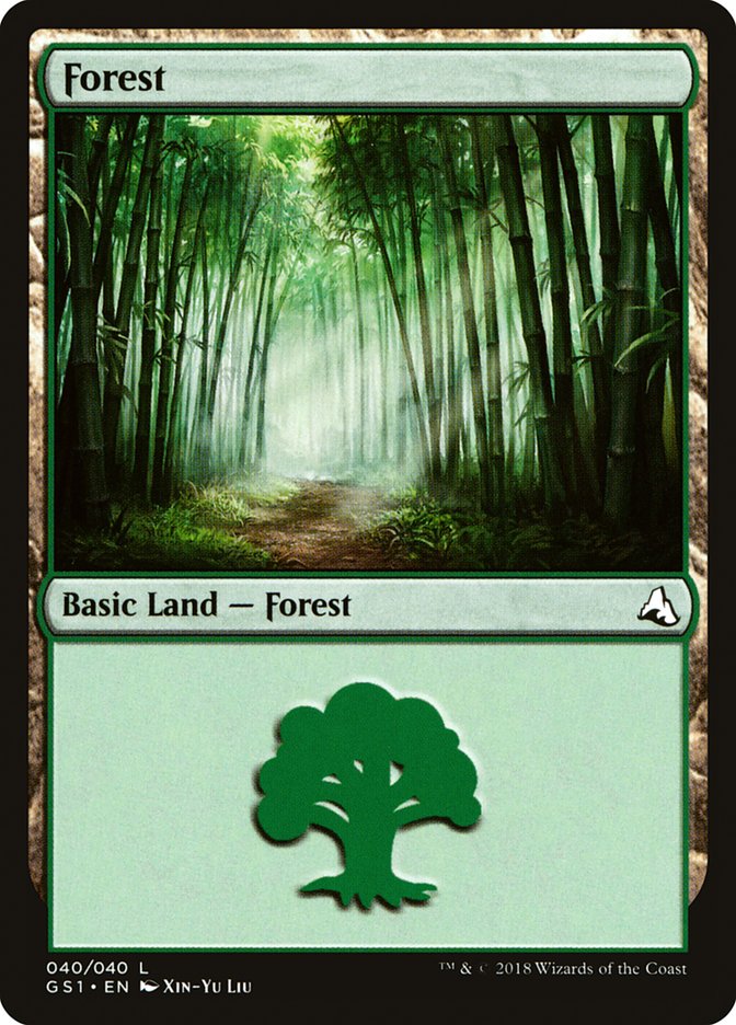 Forest (40) [Global Series Jiang Yanggu & Mu Yanling] MTG Single Magic: The Gathering    | Red Claw Gaming