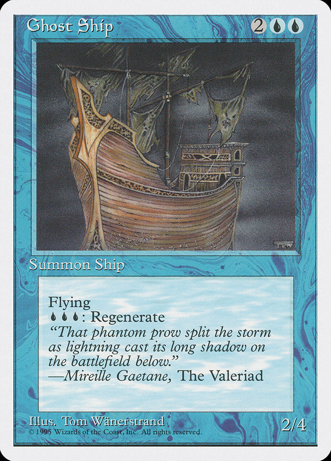 Ghost Ship [Fourth Edition] MTG Single Magic: The Gathering    | Red Claw Gaming