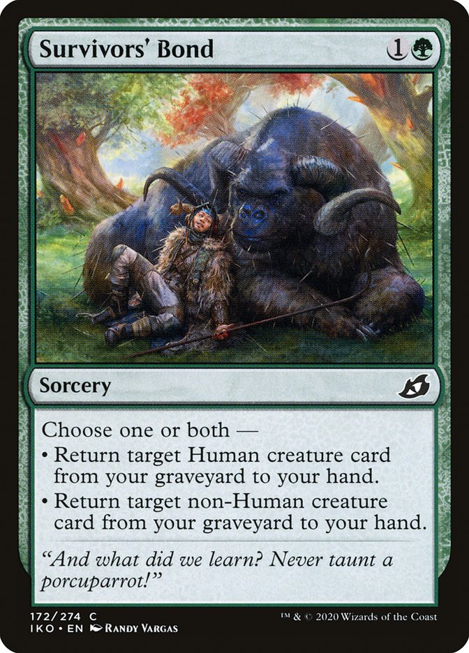 Survivors' Bond [Ikoria: Lair of Behemoths] MTG Single Magic: The Gathering    | Red Claw Gaming