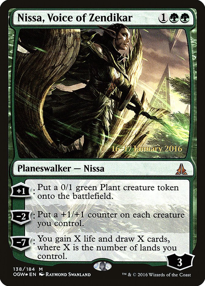 Nissa, Voice of Zendikar [Oath of the Gatewatch Prerelease Promos] MTG Single Magic: The Gathering    | Red Claw Gaming