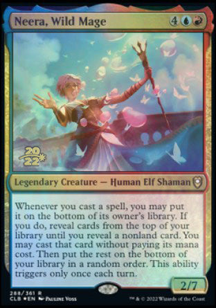 Neera, Wild Mage [Commander Legends: Battle for Baldur's Gate Prerelease Promos] MTG Single Magic: The Gathering    | Red Claw Gaming