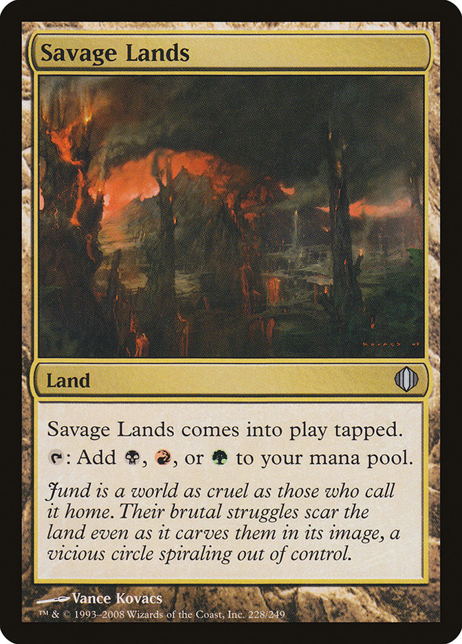 Savage Lands [Shards of Alara] MTG Single Magic: The Gathering    | Red Claw Gaming