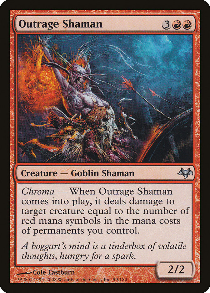 Outrage Shaman [Eventide] MTG Single Magic: The Gathering    | Red Claw Gaming