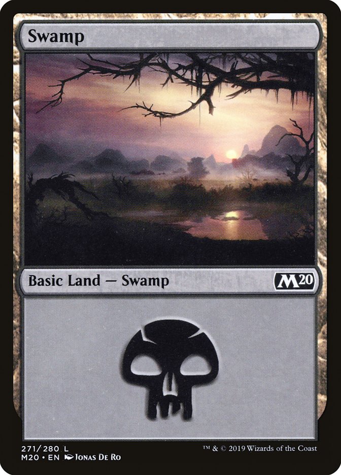 Swamp (271) [Core Set 2020] MTG Single Magic: The Gathering    | Red Claw Gaming