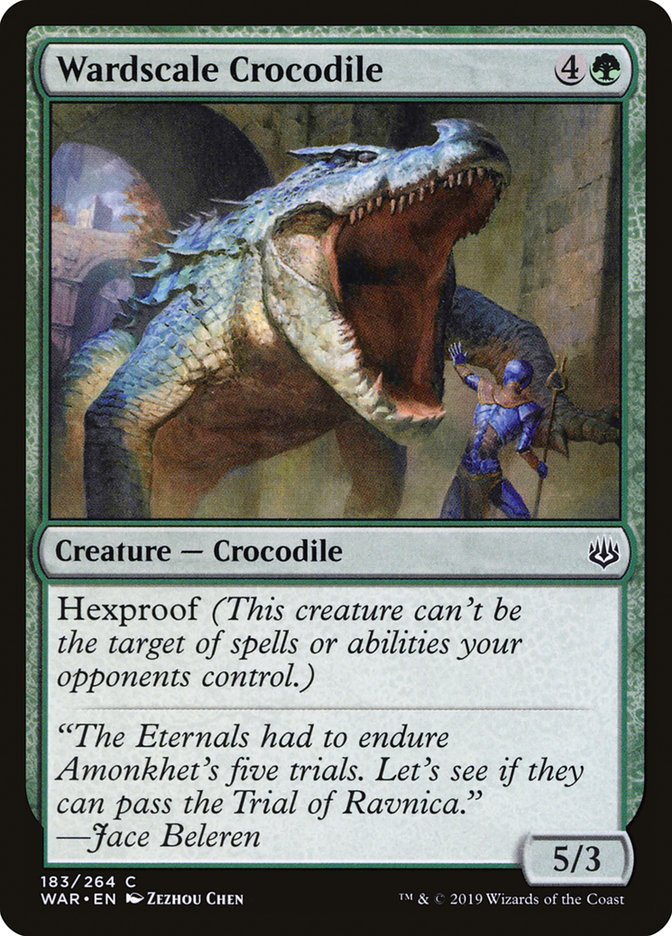 Wardscale Crocodile [War of the Spark] MTG Single Magic: The Gathering    | Red Claw Gaming