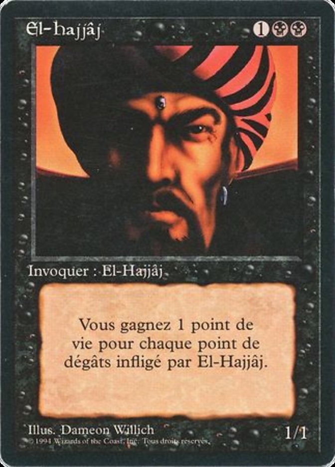 El-Hajjaj [Foreign Black Border] MTG Single Magic: The Gathering    | Red Claw Gaming