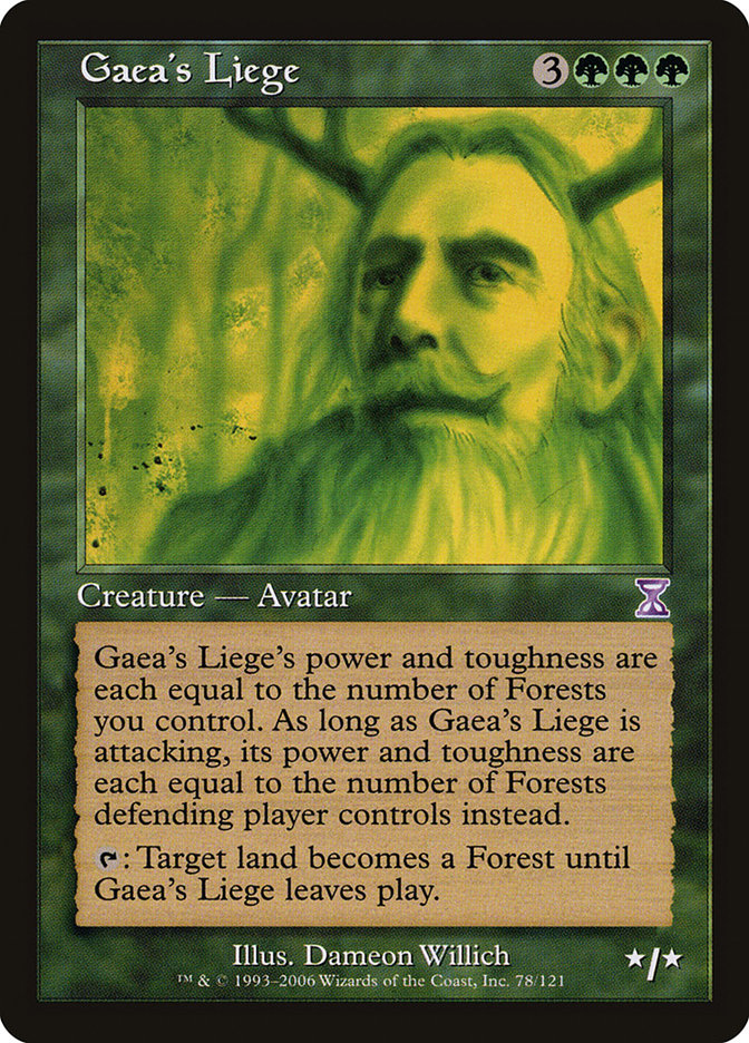 Gaea's Liege [Time Spiral Timeshifted] MTG Single Magic: The Gathering    | Red Claw Gaming