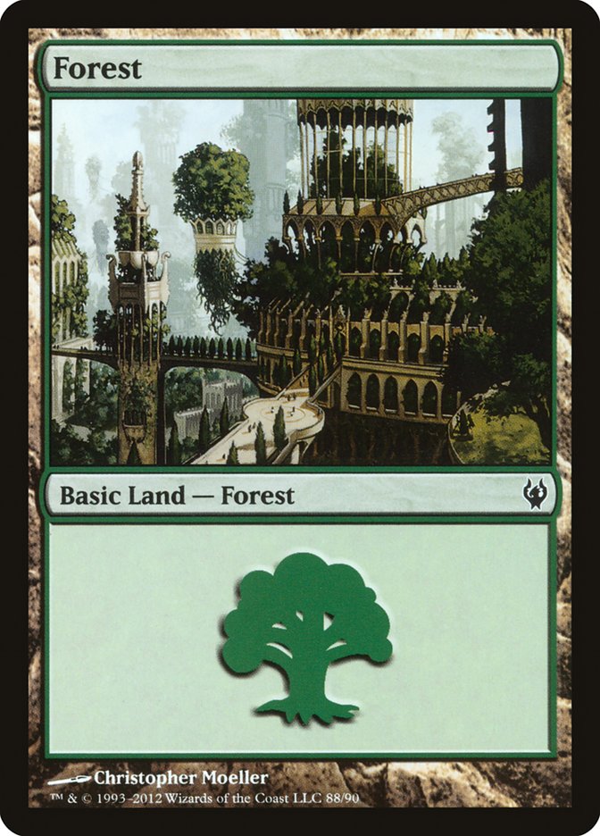 Forest (88) [Duel Decks: Izzet vs. Golgari] MTG Single Magic: The Gathering    | Red Claw Gaming