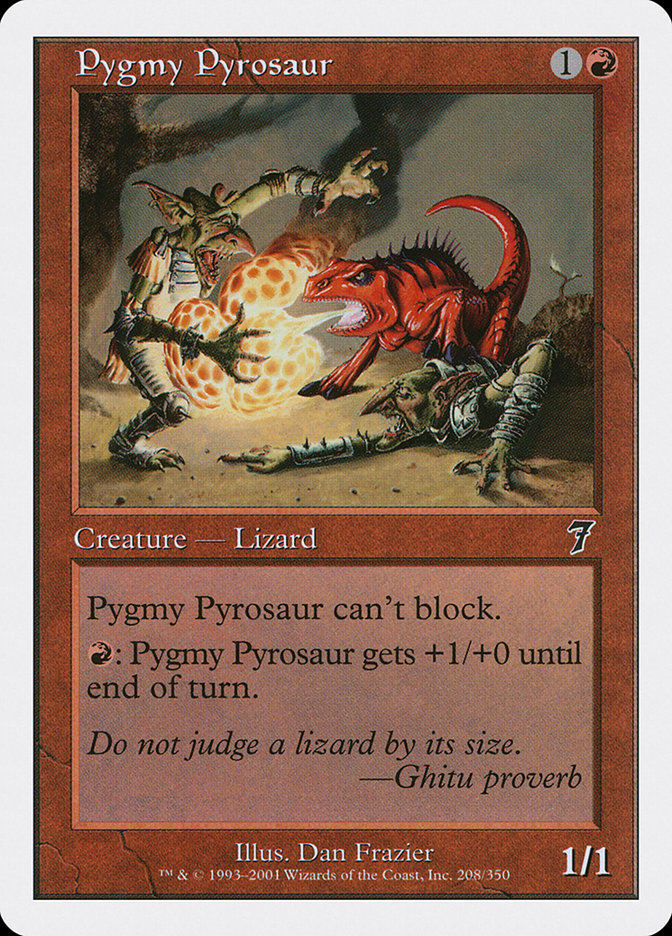 Pygmy Pyrosaur [Seventh Edition] MTG Single Magic: The Gathering    | Red Claw Gaming