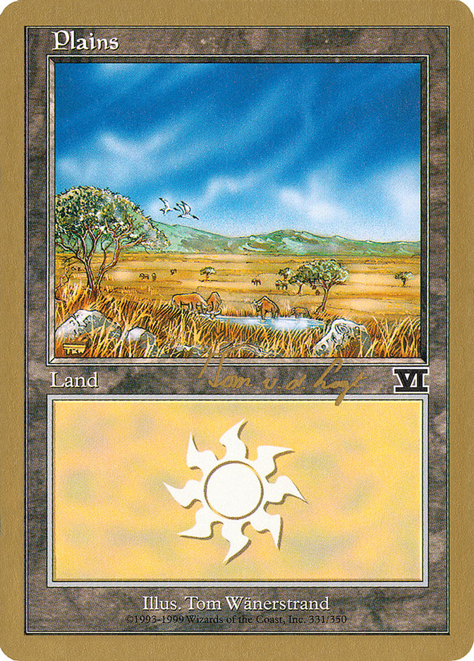 Plains (tvdl331) (Tom van de Logt) [World Championship Decks 2000] MTG Single Magic: The Gathering    | Red Claw Gaming