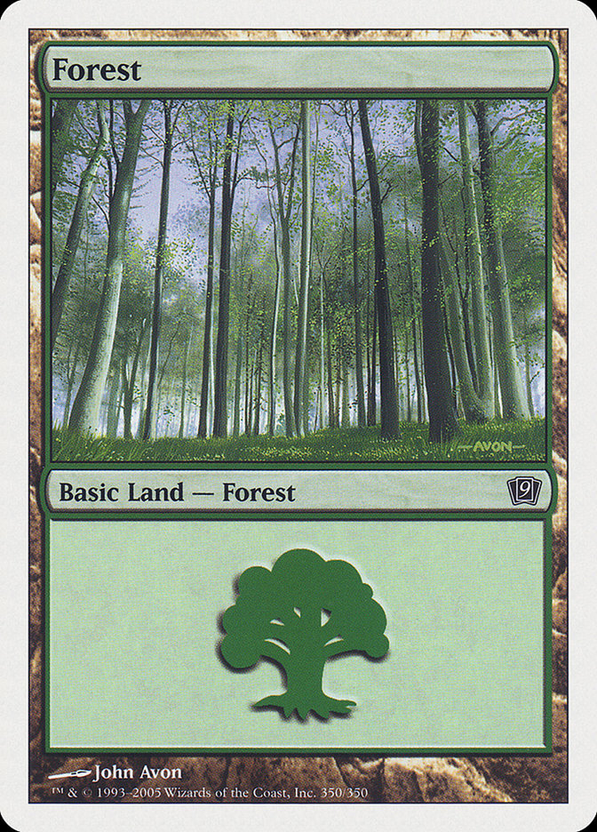 Forest (350) [Ninth Edition] MTG Single Magic: The Gathering    | Red Claw Gaming