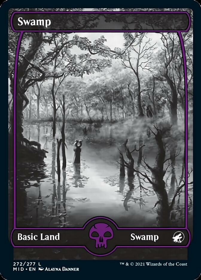 Swamp (272) [Innistrad: Midnight Hunt] MTG Single Magic: The Gathering    | Red Claw Gaming