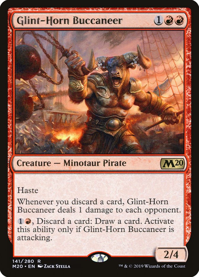 Glint-Horn Buccaneer [Core Set 2020] MTG Single Magic: The Gathering    | Red Claw Gaming