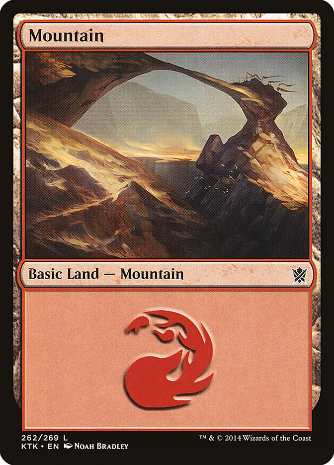 Mountain (262) [Khans of Tarkir] MTG Single Magic: The Gathering    | Red Claw Gaming