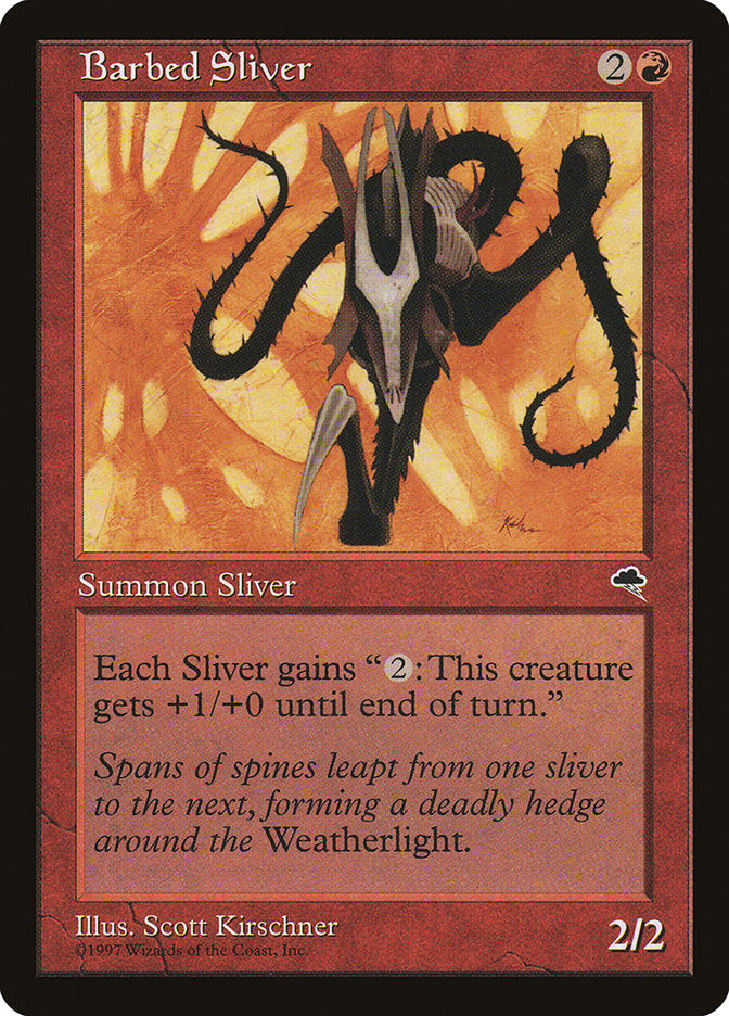 Barbed Sliver [Tempest] MTG Single Magic: The Gathering    | Red Claw Gaming