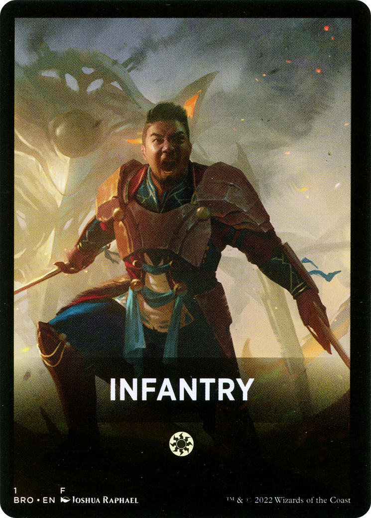 Infantry Theme Card [The Brothers' War Tokens] MTG Single Magic: The Gathering    | Red Claw Gaming