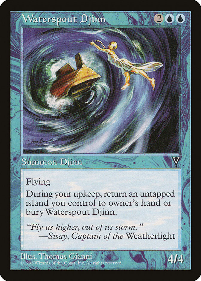 Waterspout Djinn [Visions] MTG Single Magic: The Gathering    | Red Claw Gaming