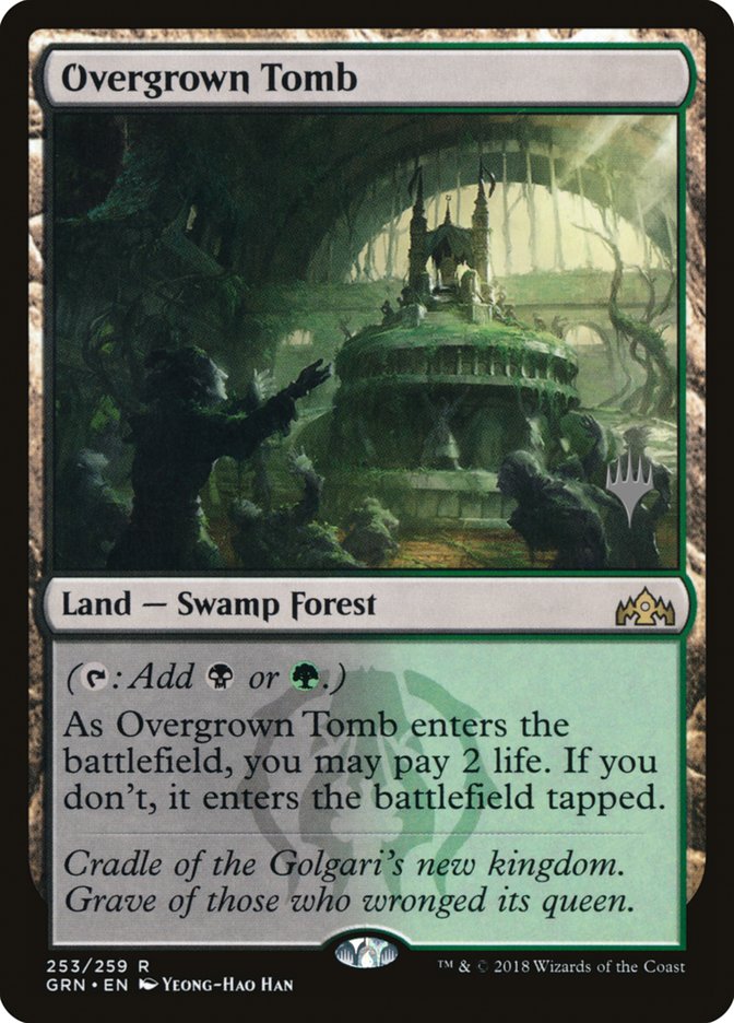 Overgrown Tomb (Promo Pack) [Guilds of Ravnica Promos] MTG Single Magic: The Gathering    | Red Claw Gaming