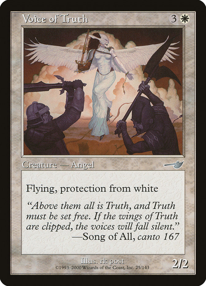 Voice of Truth [Nemesis] MTG Single Magic: The Gathering    | Red Claw Gaming