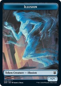 Illusion // Insect Double-Sided Token [Zendikar Rising Tokens] MTG Single Magic: The Gathering    | Red Claw Gaming