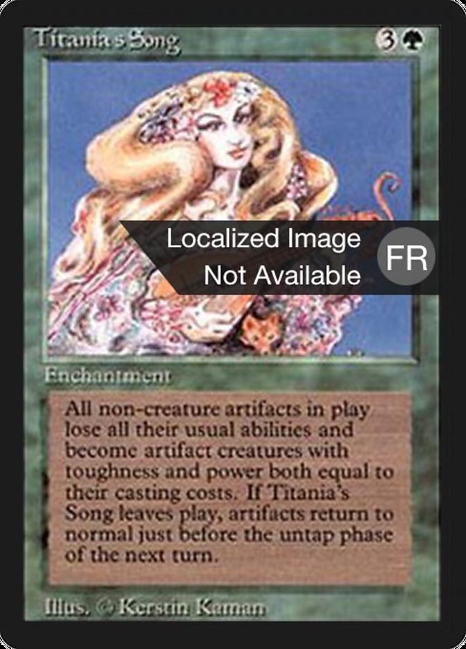 Titania's Song [Foreign Black Border] MTG Single Magic: The Gathering    | Red Claw Gaming