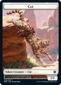 Cat // Hydra Double-Sided Token [Zendikar Rising Tokens] MTG Single Magic: The Gathering    | Red Claw Gaming