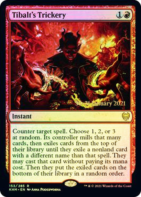 Tibalt's Trickery [Kaldheim Prerelease Promos] MTG Single Magic: The Gathering    | Red Claw Gaming