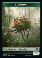 Saproling // Angel Double-Sided Token [Double Masters 2022 Tokens] MTG Single Magic: The Gathering    | Red Claw Gaming